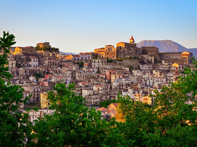Veduta aerea di Castiglione di Sicilia